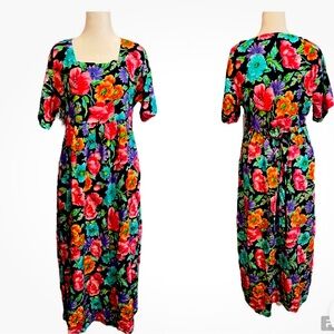 Diane von Fürstenberg Dress Vintage Color Authority dress Midi blue floral X